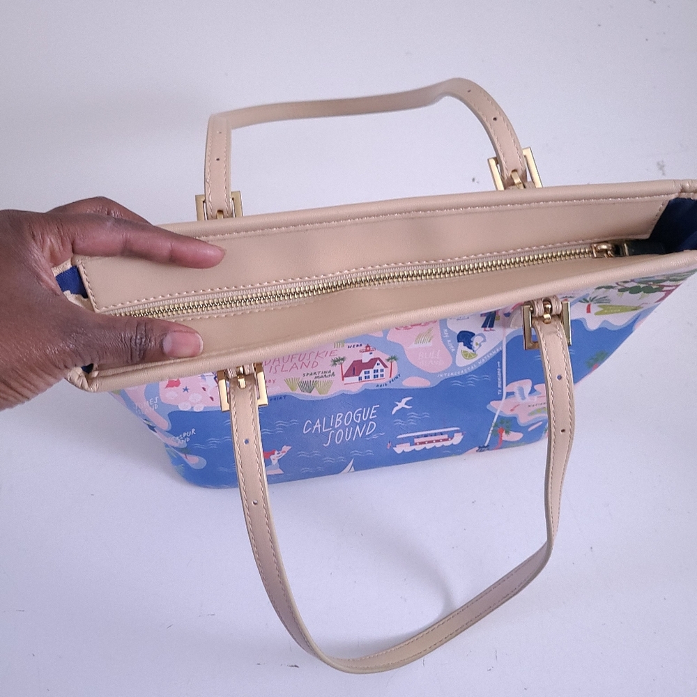 Spartina 449 Greetings From South Carolina Tote Bag & Wallet Set - Picture 8 of 14